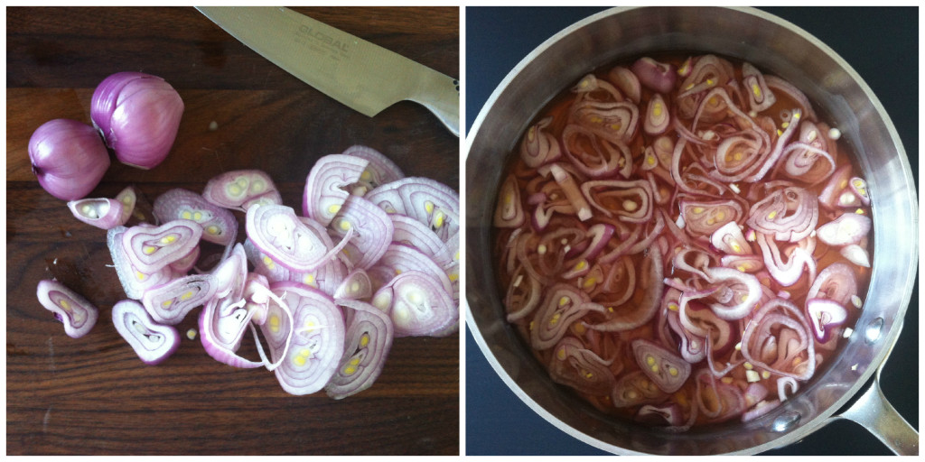 Pickled Shallots Collage