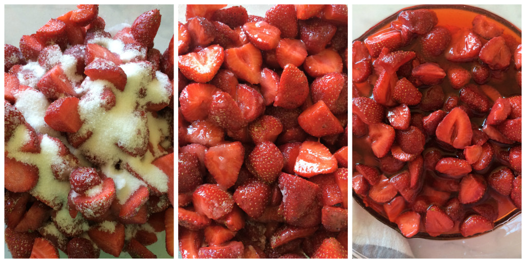 Macerated Strawberries Collage