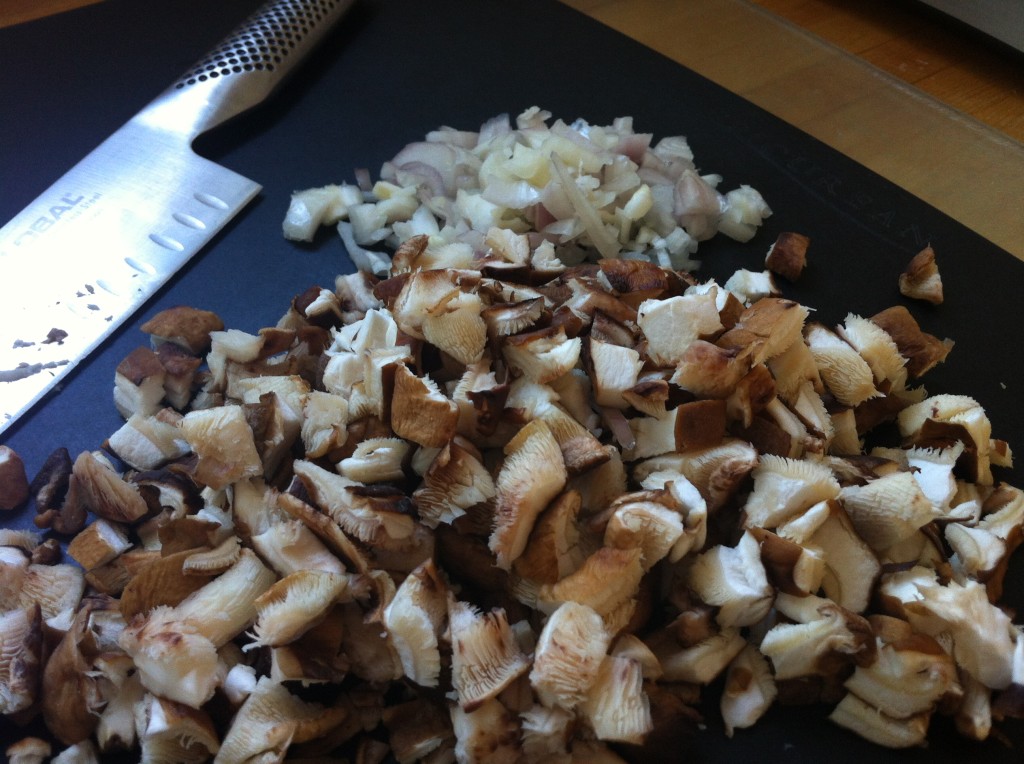 Mushroom & Onion Chopped