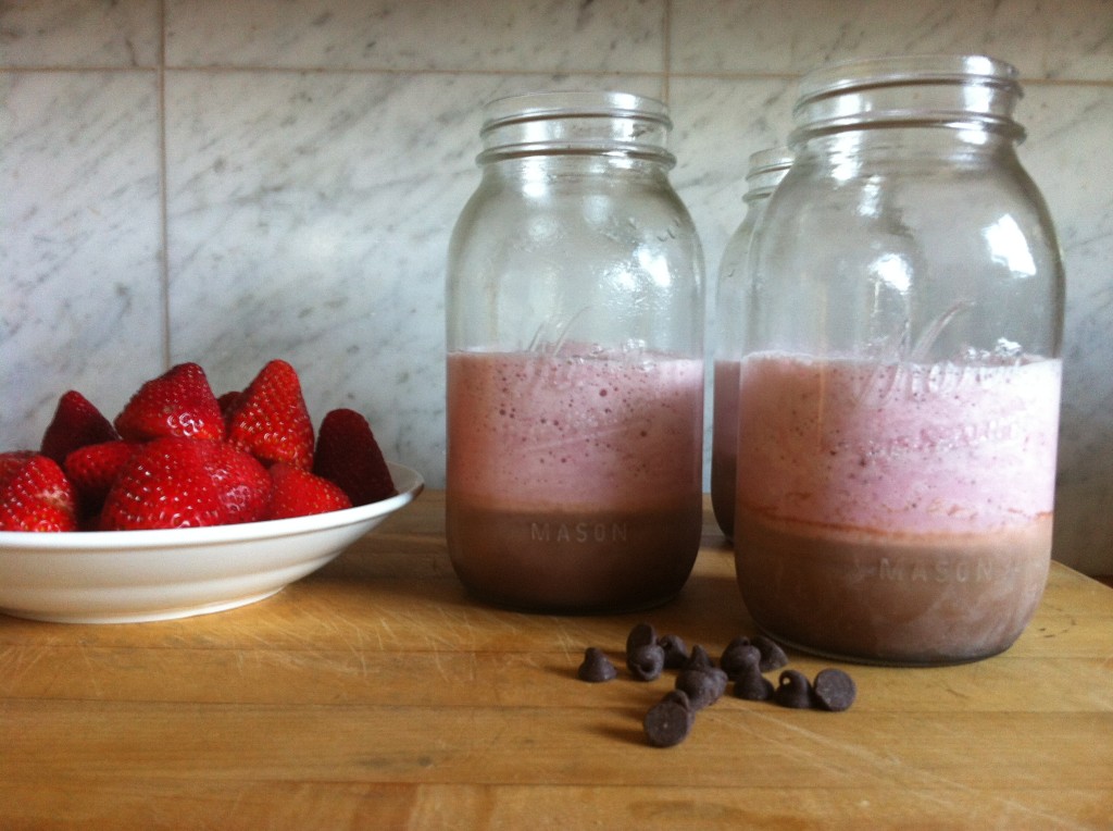 Strawberry & Chocolate Layers of Milk