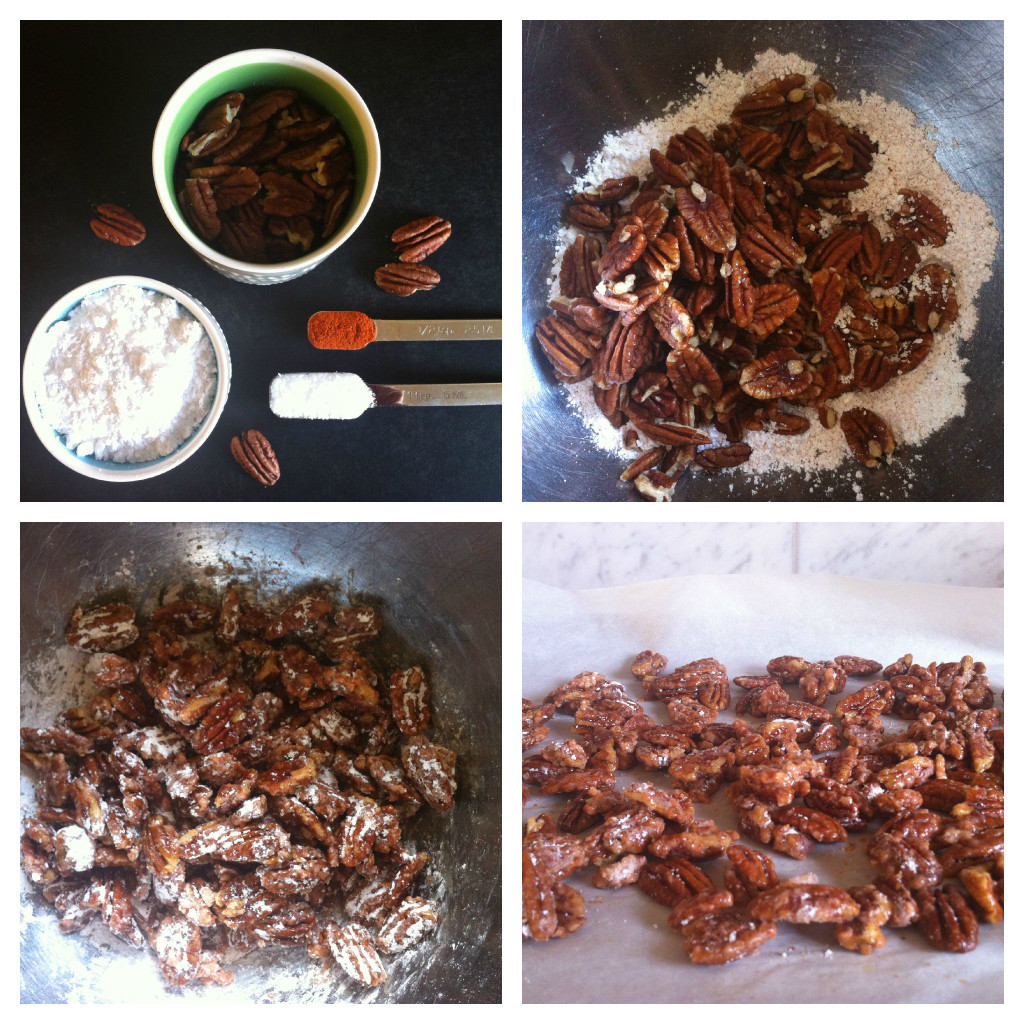 Candied Pecans Collage