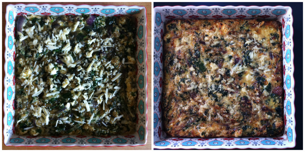 Quiche Before and After Collage