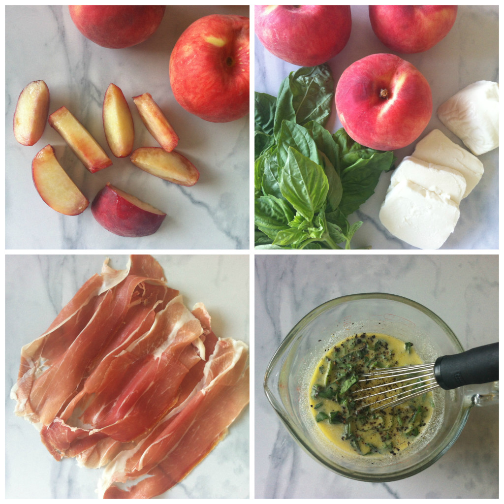 Peach Salad Collage
