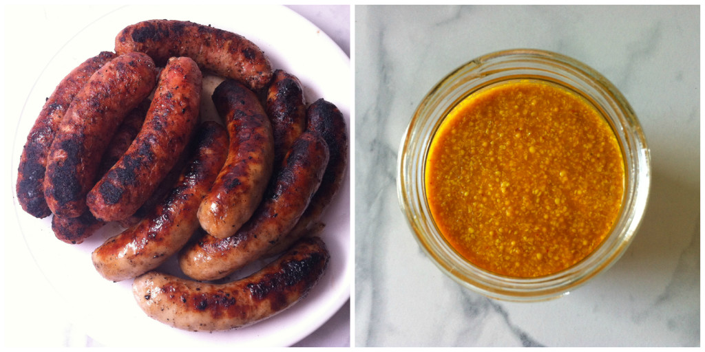 Sausages & Mustard Collage