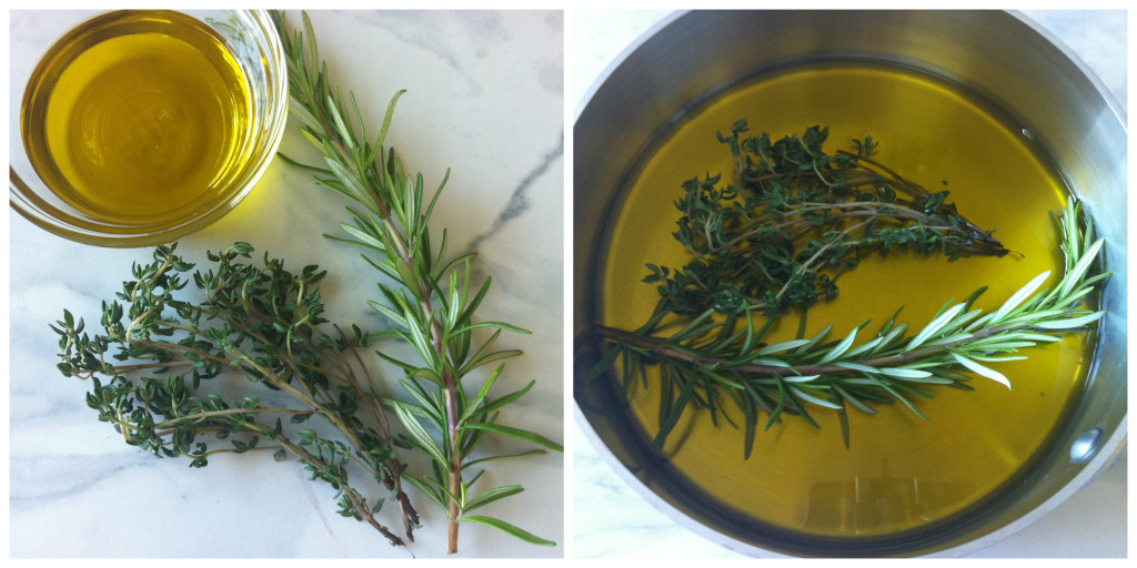 Rosemary Thyme Oil Collage