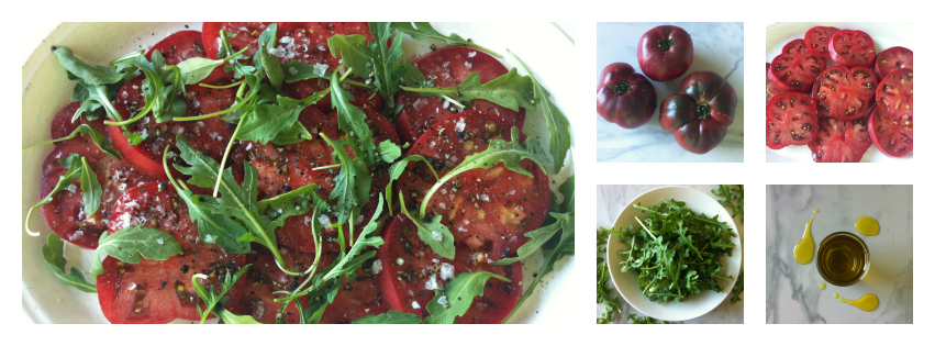 Tomato & Arugula Collage