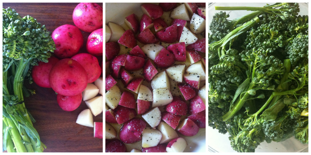 Broccoli Potatoes Collage